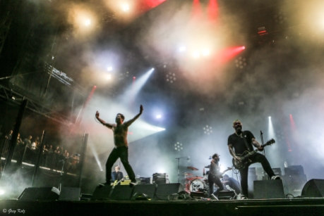 Alexisonfire performing at RBC Ottawa Bluesfest on July 12, 2019. Photo by Greg Kolz / Bluesfest